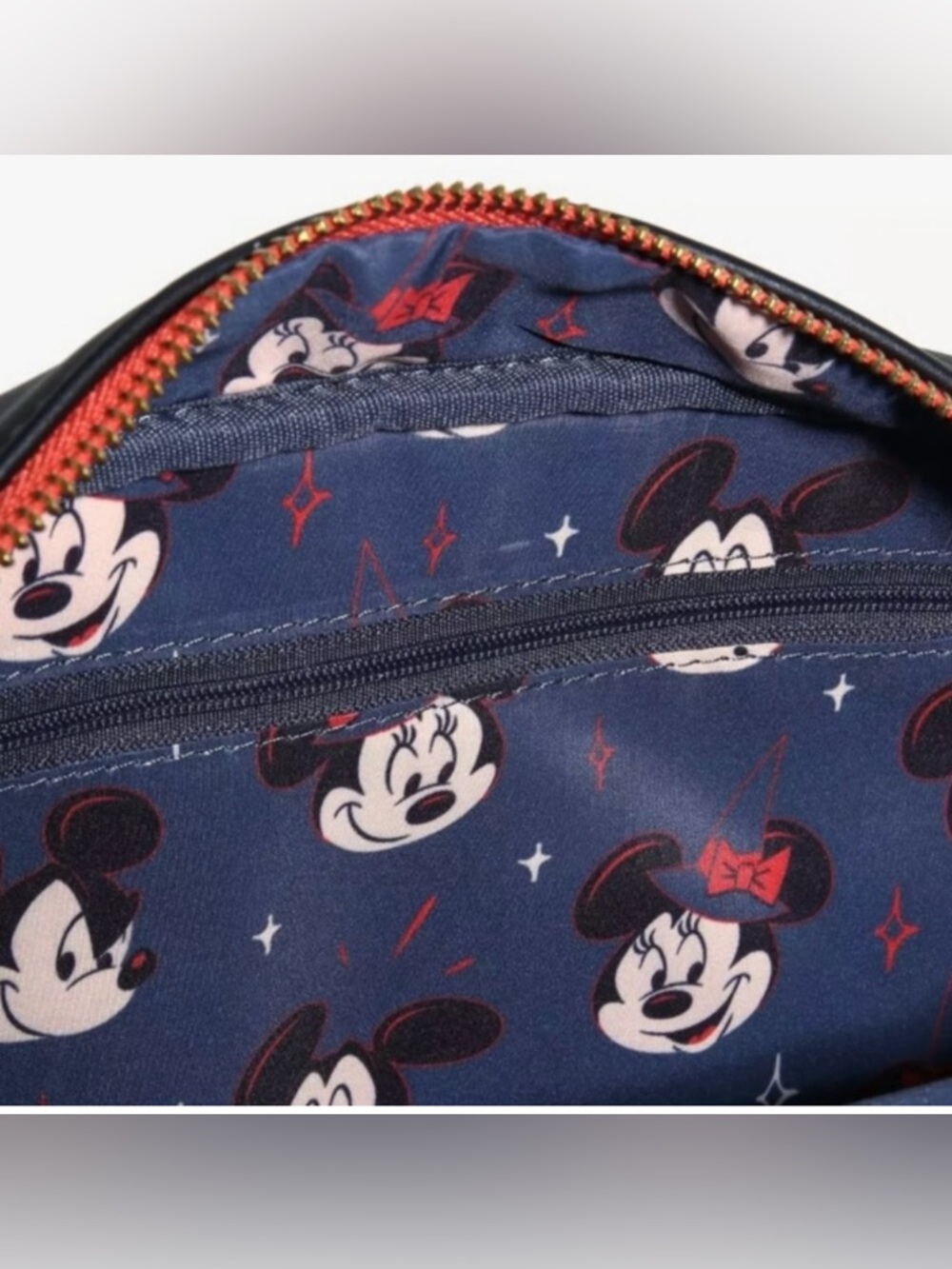 Loungefly Disney’s Mickey & Minnie Glow in the Dark Halloween Crossbody Bag - Picture 4 of 11